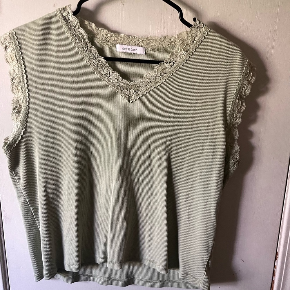 Green Lace Blouse